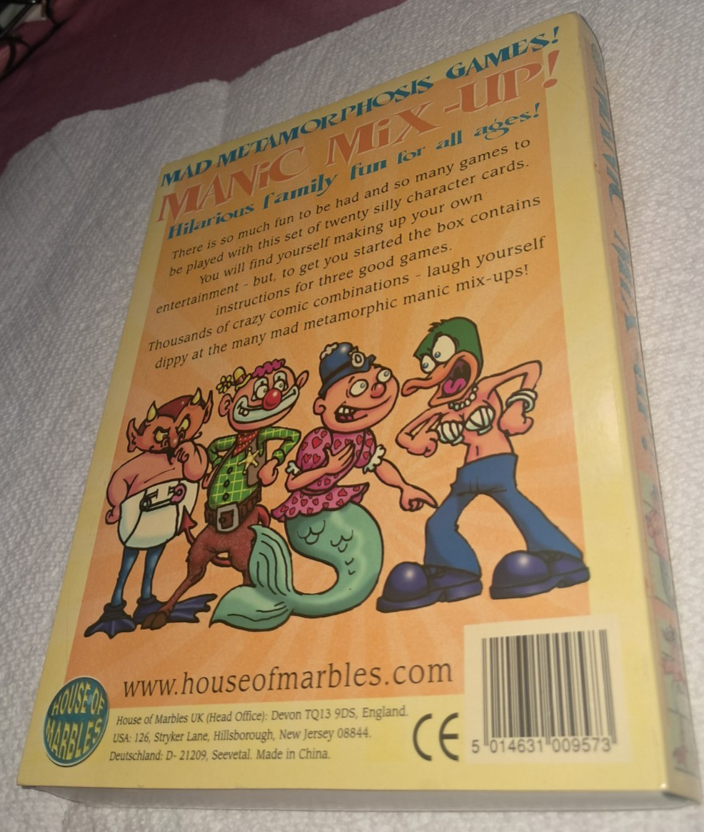 Manic Mix-up Mad Metamorphosis Games House of Marbles Memory Match all Ages
