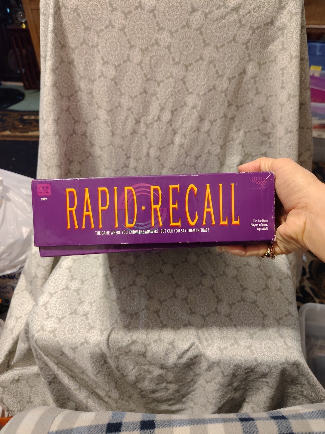 VINTAGE Rapid Recall Board Game COMPLETE Western 1993 Mystery Word EUC