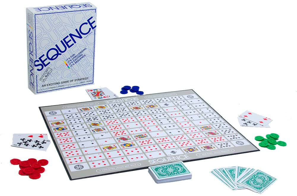 NEW Original Jax Sequence Family Board Cards Chips Strategy Game 2 to 12 Players