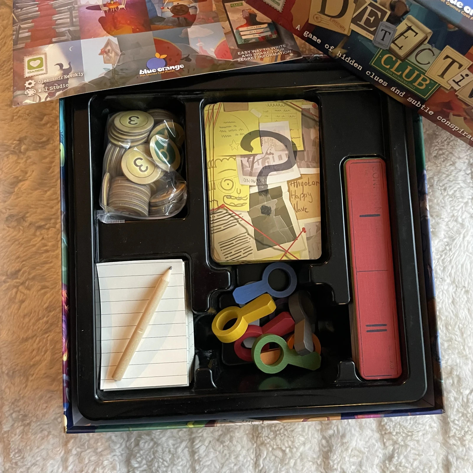 Detective Club Board Game by Blue Orange 2019 – 4 to 8 Players – Easy To Learn