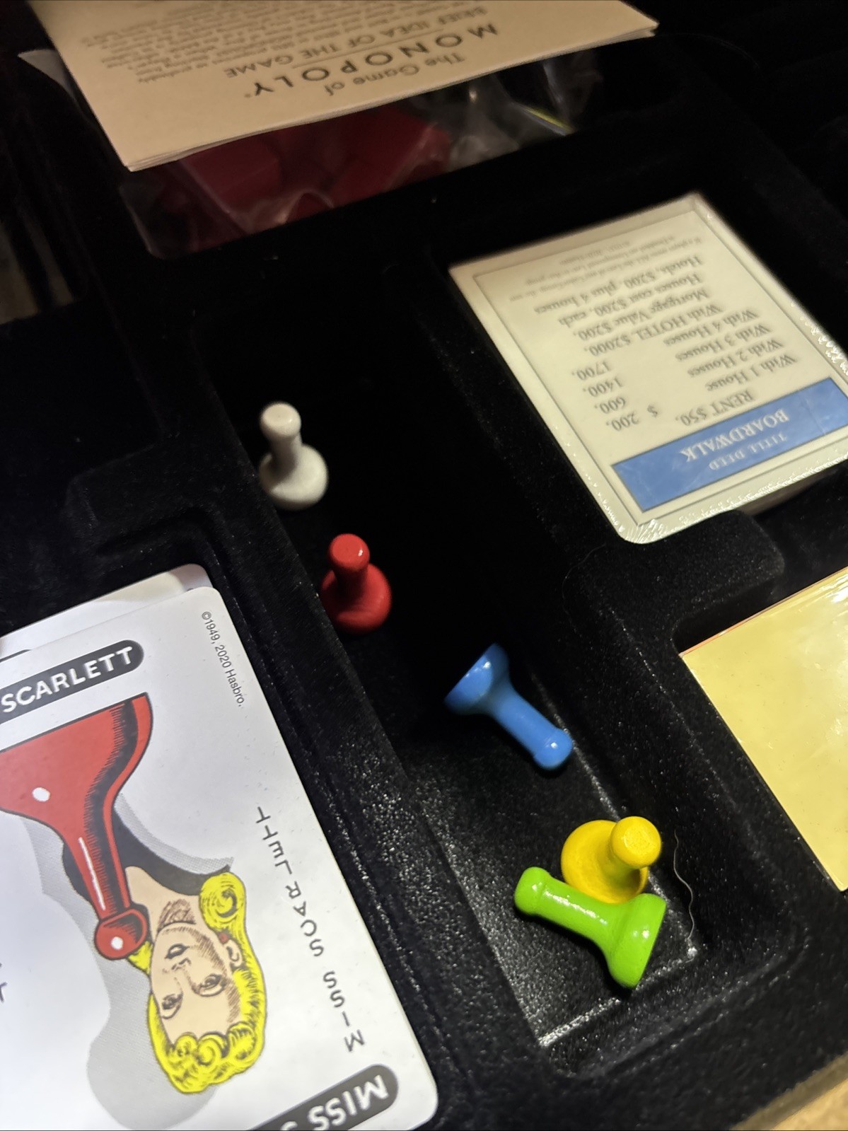NEW! Monopoly & Clue 2 in 1 Deluxe Wooden Vintage Edition Wood Board Game Set