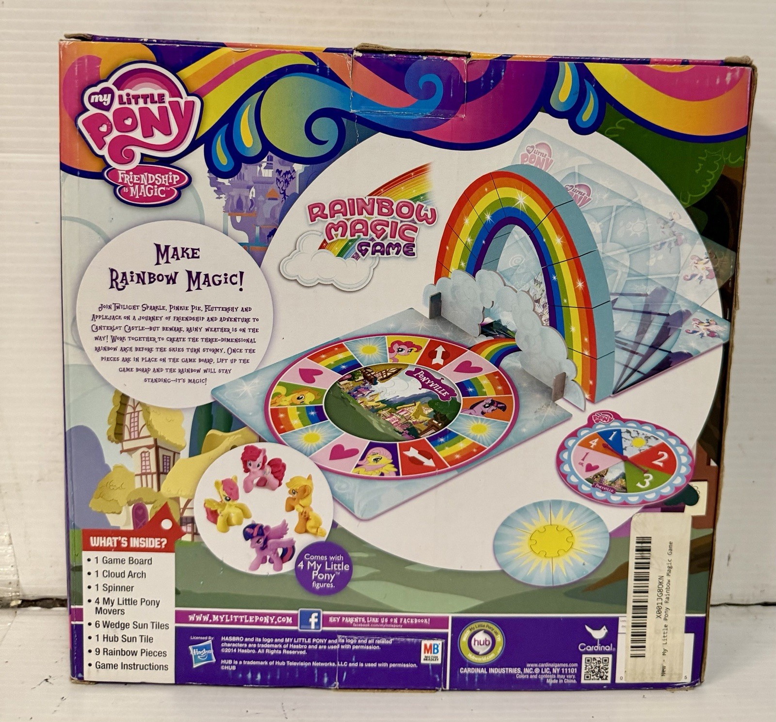 My Little Pony Rainbow Magic Board Game 2013 Hasbro 4 Ponies NEW Rare HTF Fast