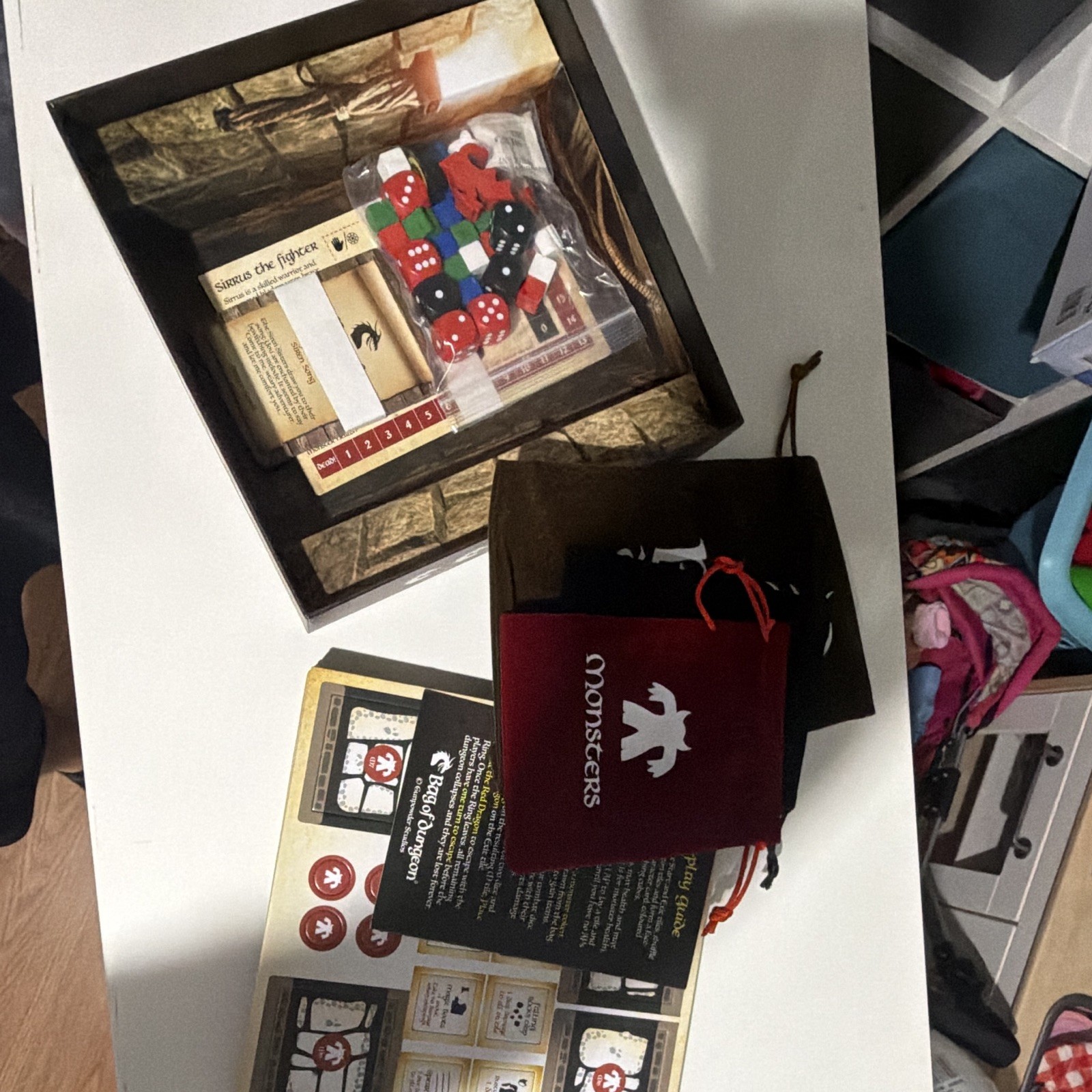 Gunpowder Studios Tile-Laying Co-op Fantasy Board Game Bag of Dungeon 1-4