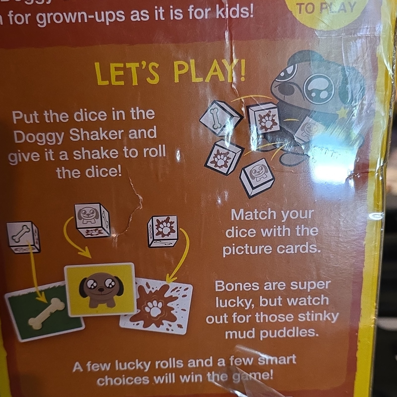 Kitten Games You Little Stinker Dice & Card Matching Game, Dogs, 2+ Players