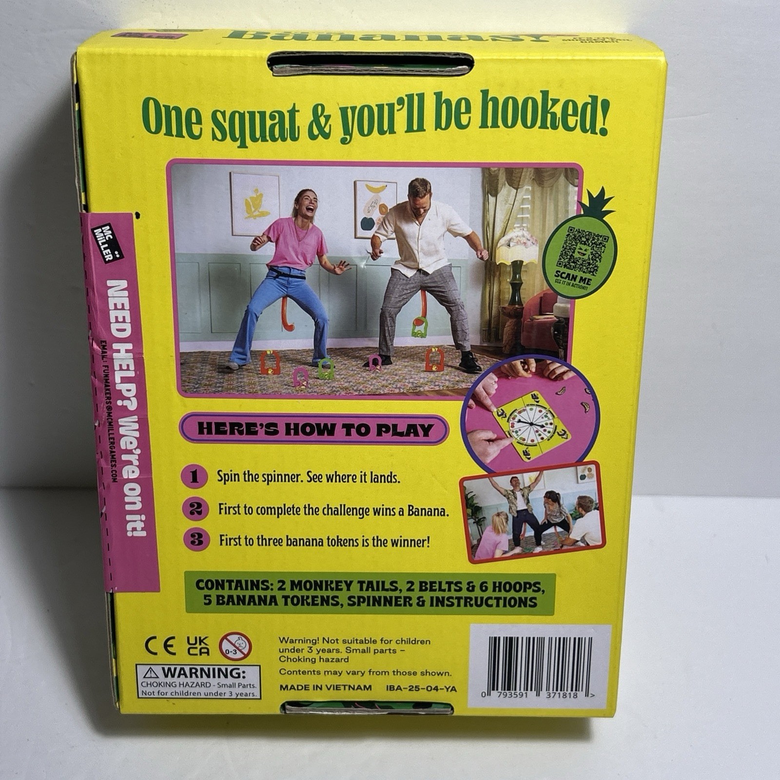 It’s Bananas! The Monkey Tail Game – Funny Family & Party Game for Kids & Adults
