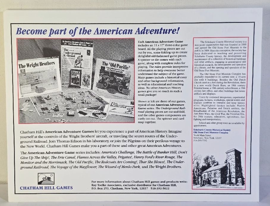 Chatham Hill Games American Revolution Wargame Schoharie NY British Raid UNCUT