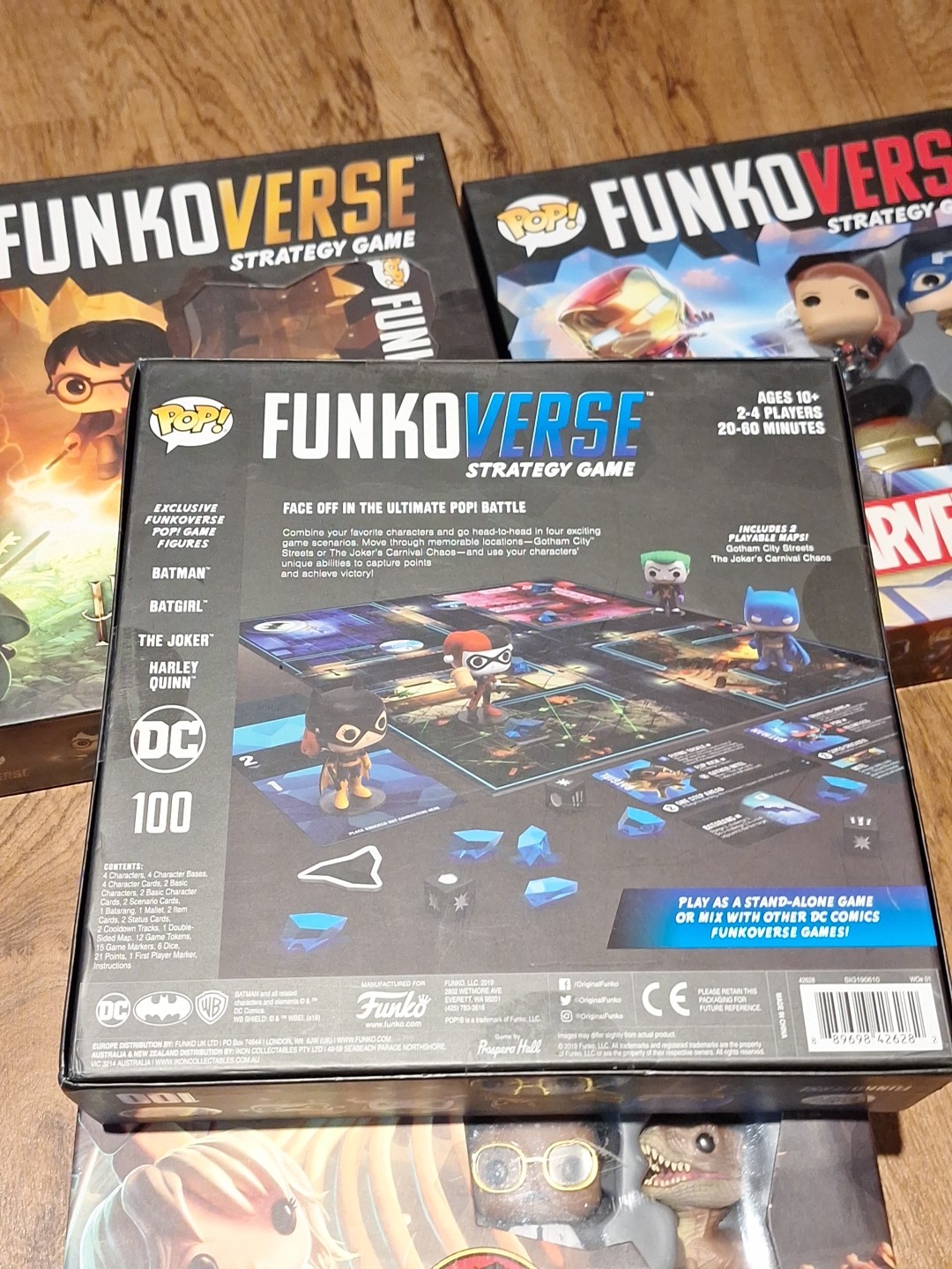 Funko Funkoverse Strategy Game Lot Harry Potter Jurassic Park DC Marvel