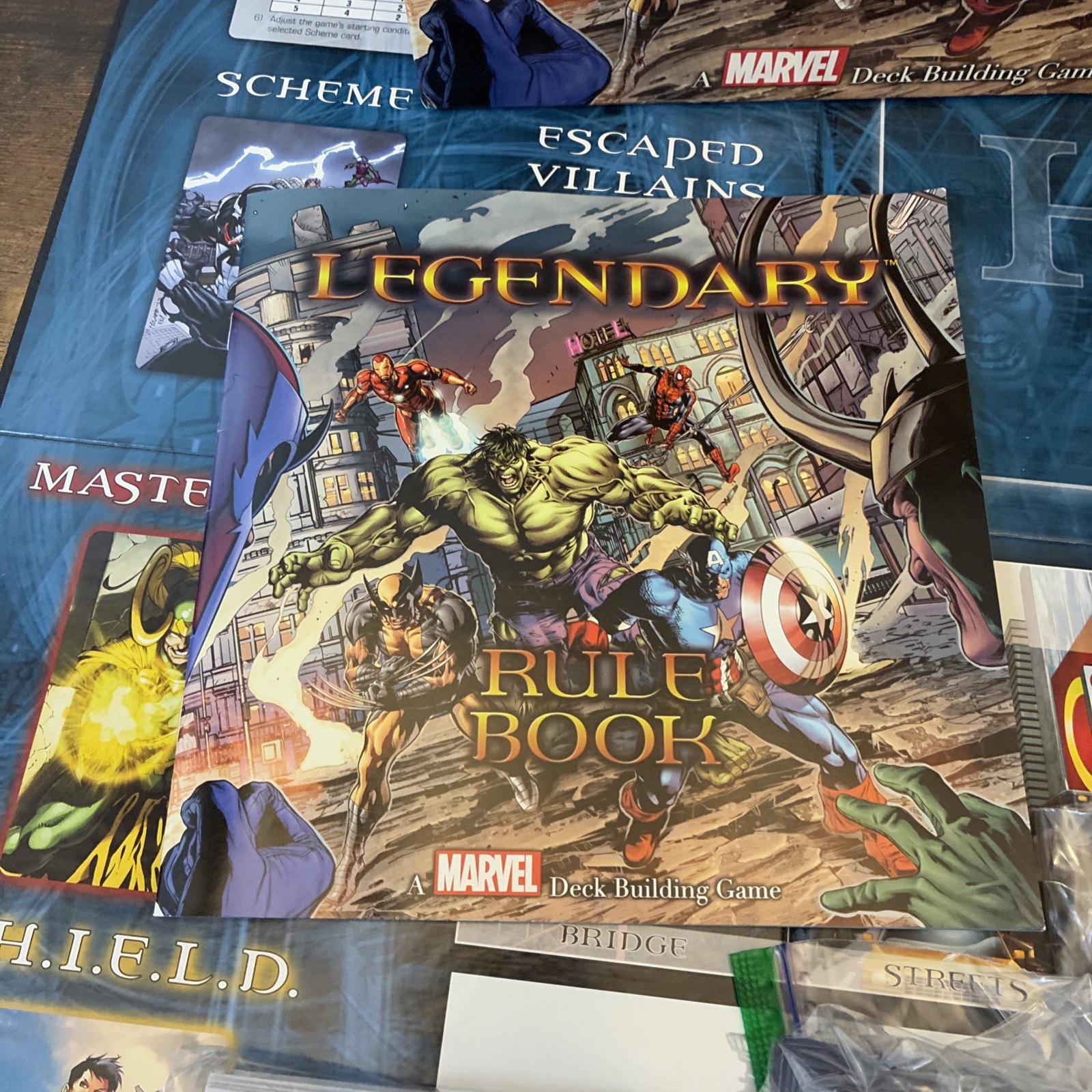 Legendary A Marvel Deck Building Card Game Base Set 2012 Missing 1 Sentinel Card