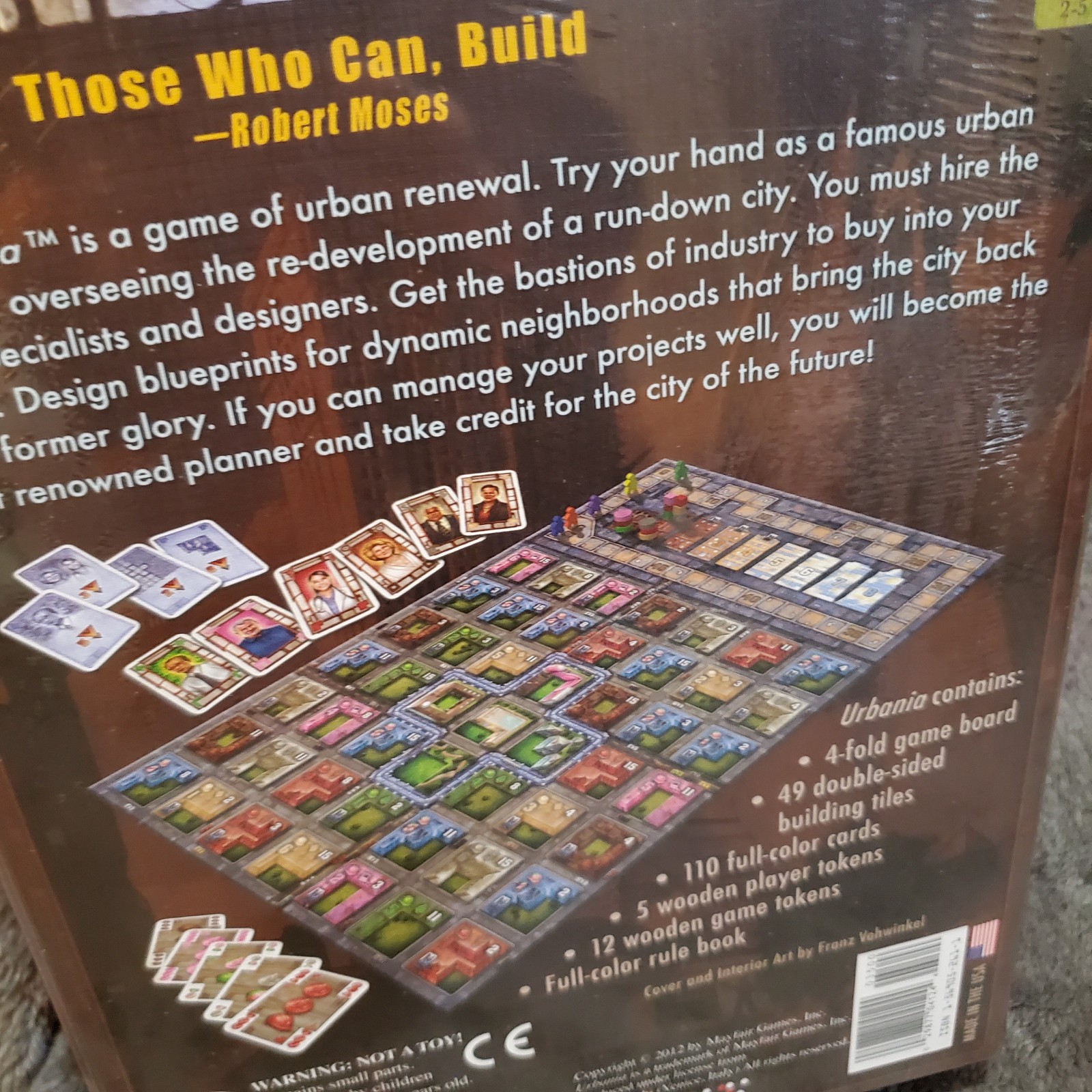 URBANIA Those Who Can, Build by Mayfair Games NEW and Sealed