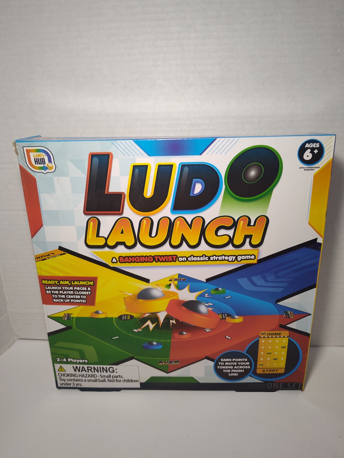 Ludo Launch Board Game Complete Family Strategy Game Play Games Hub 100% Comp