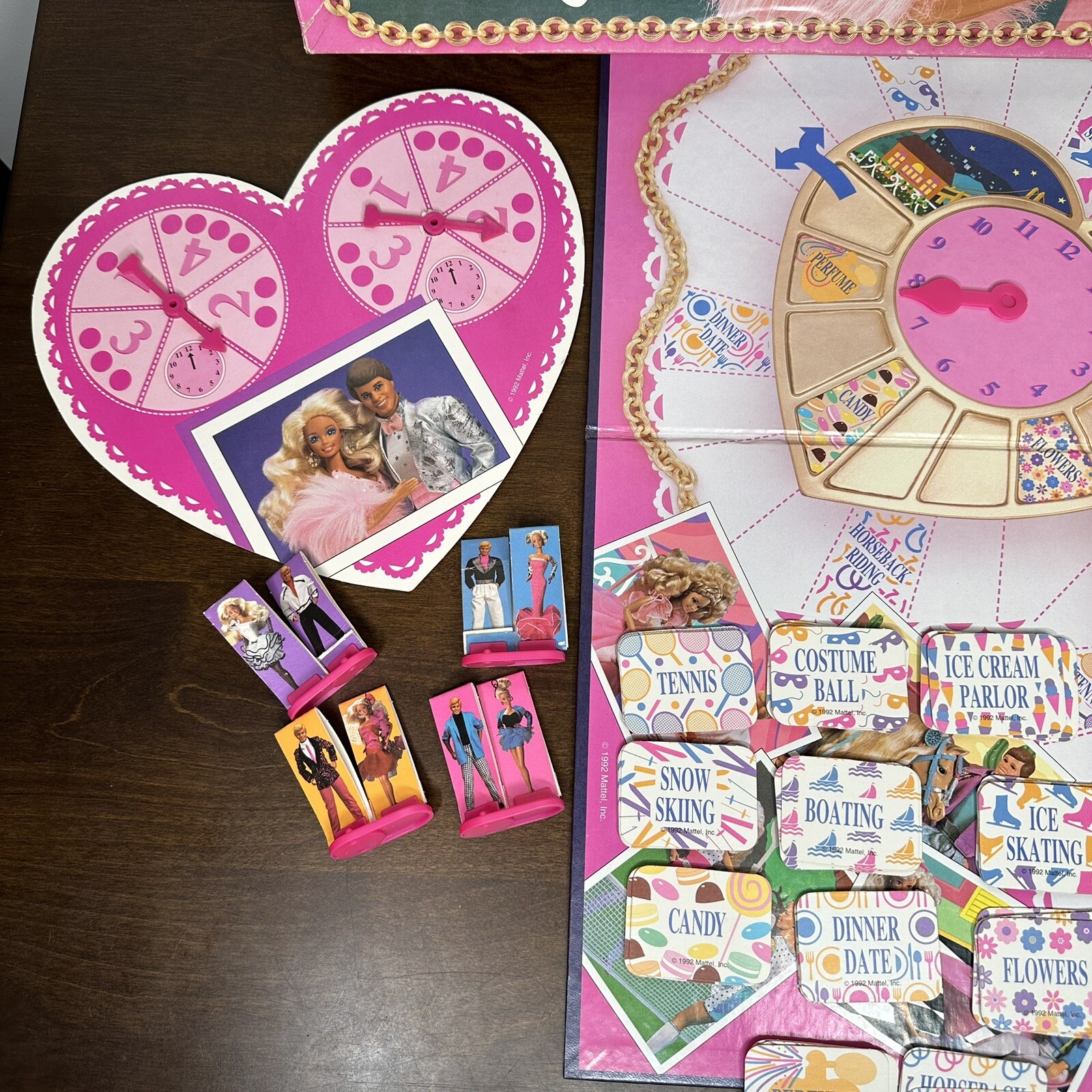 Vintage 1992 Mattel Barbie Dream Date Board Game Barbiecore Ken Kenergy Kenough
