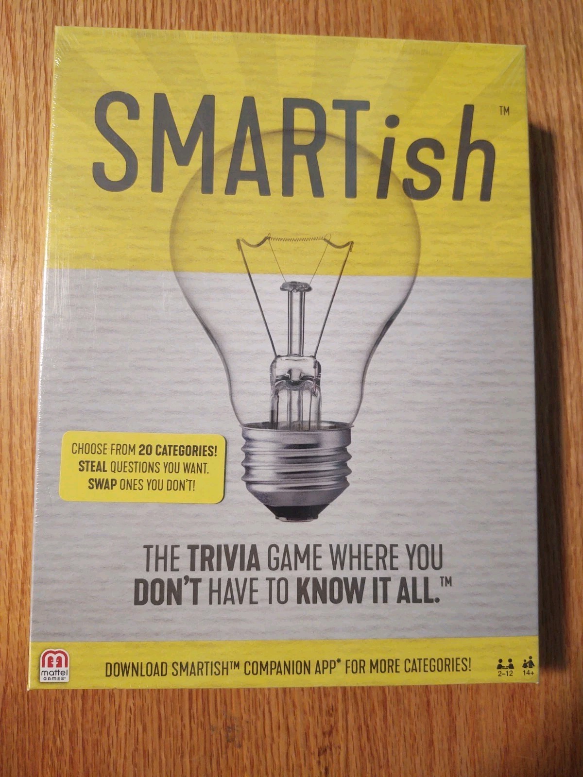 SMARTish Trivia Board Game by Mattel New Factory Sealed Party Family Game NIB