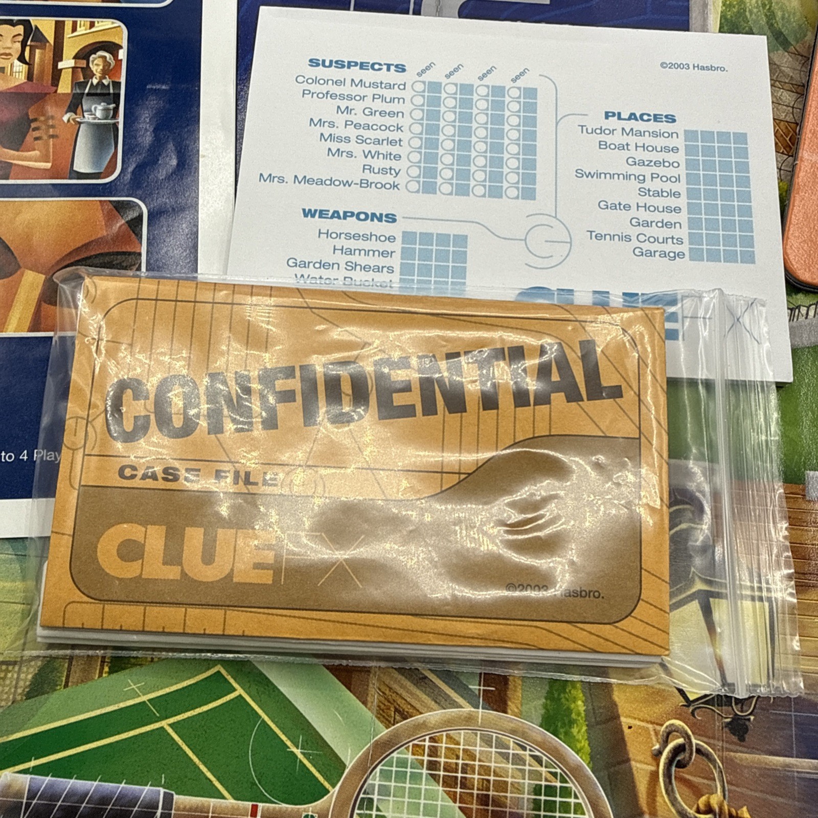 CLUE FX Electronic Talking Board Game 2003 Parker Bros COMPLETE