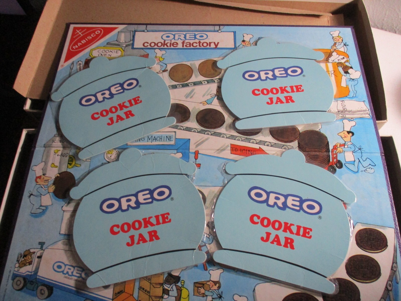 Vintage 1988 Nabisco Oreo Cookie Factory Match Game by Cadaco Complete #508