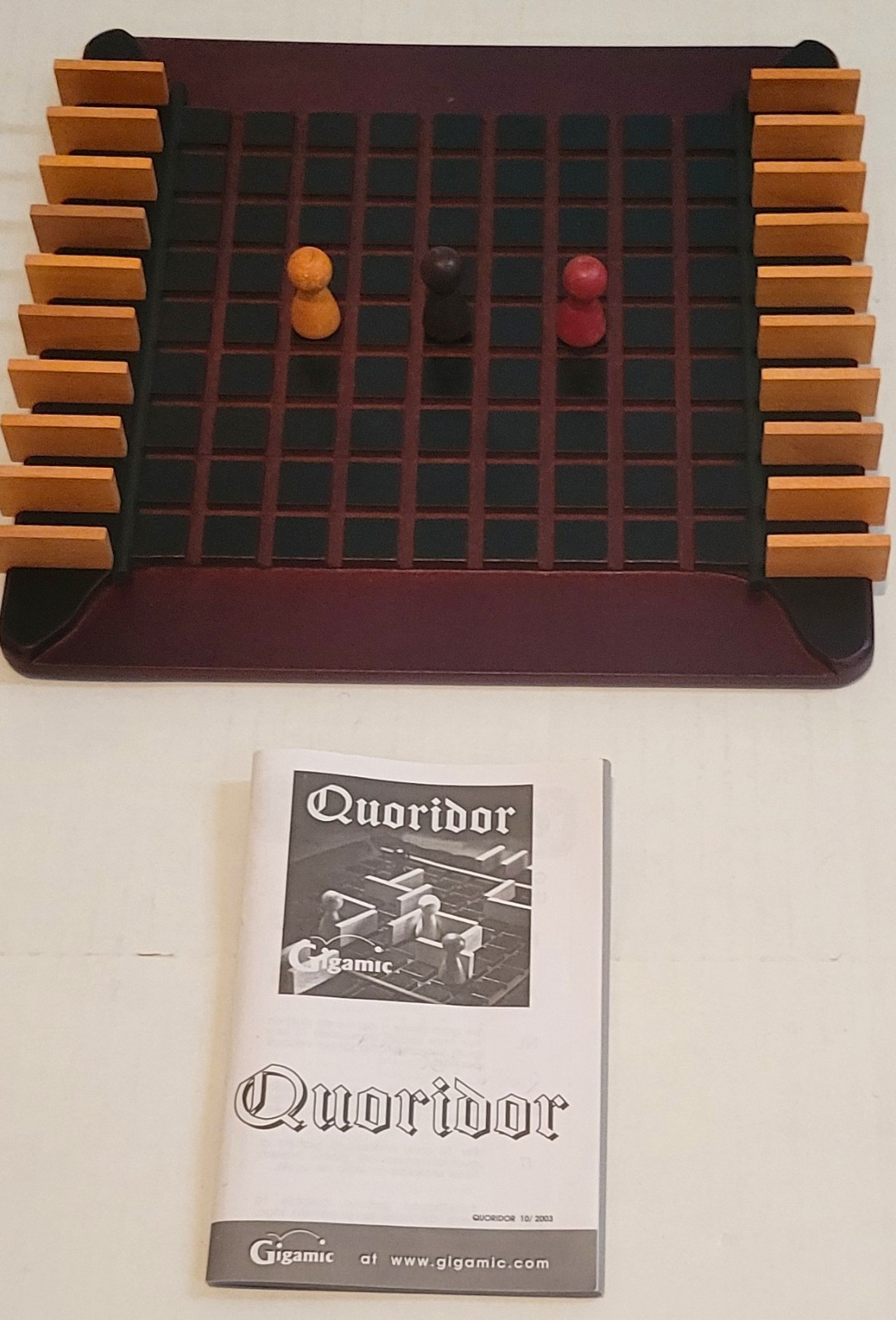 Quoridor Board Game 1997 Vintage Gigamic Strategy Game