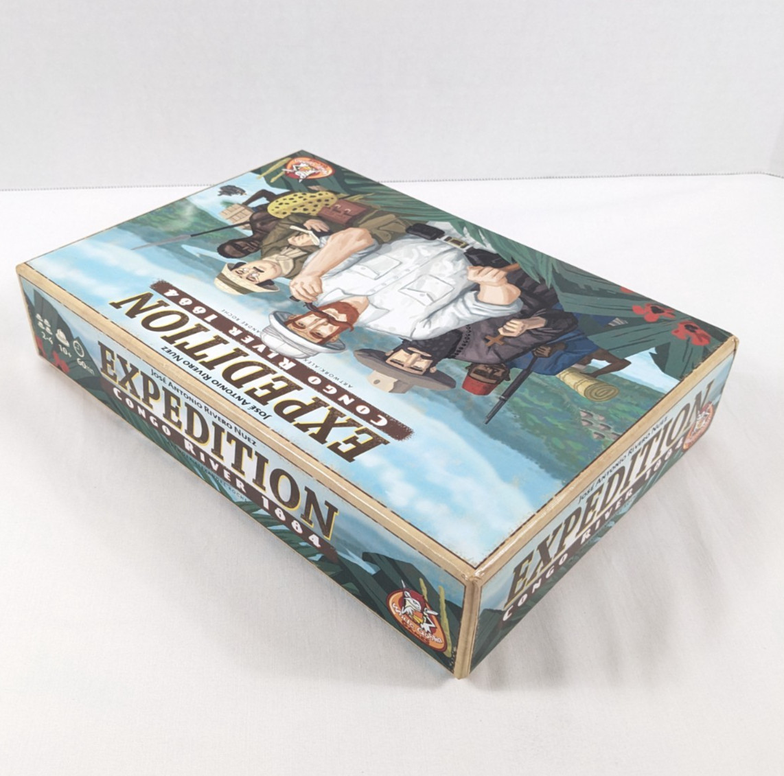 EXPEDITION CONGO RIVER 1884 Board Game Used COMPLETE White Goblin Games 2012 OOP