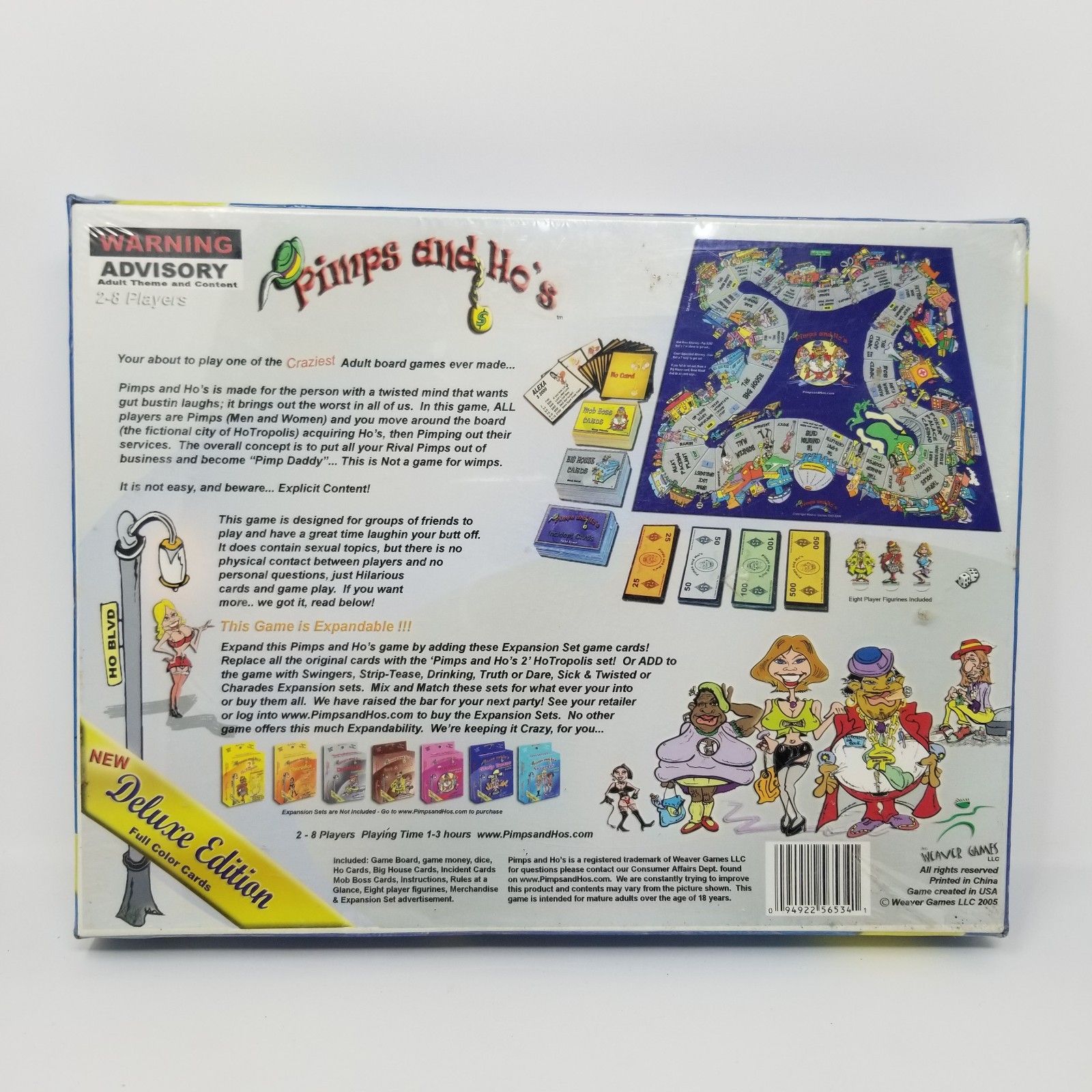 Pimps and Ho’s Board Game 2005 Complete Adult Board – Sealed. SEE DESCRIPTION