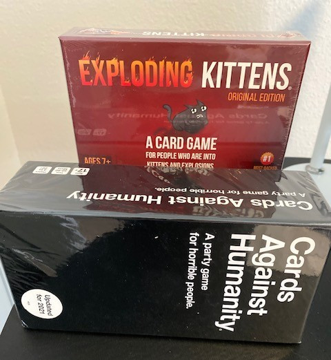 Cards Against Humanity + Exploding Kittens Original NEW Sealed Party Game Bundle