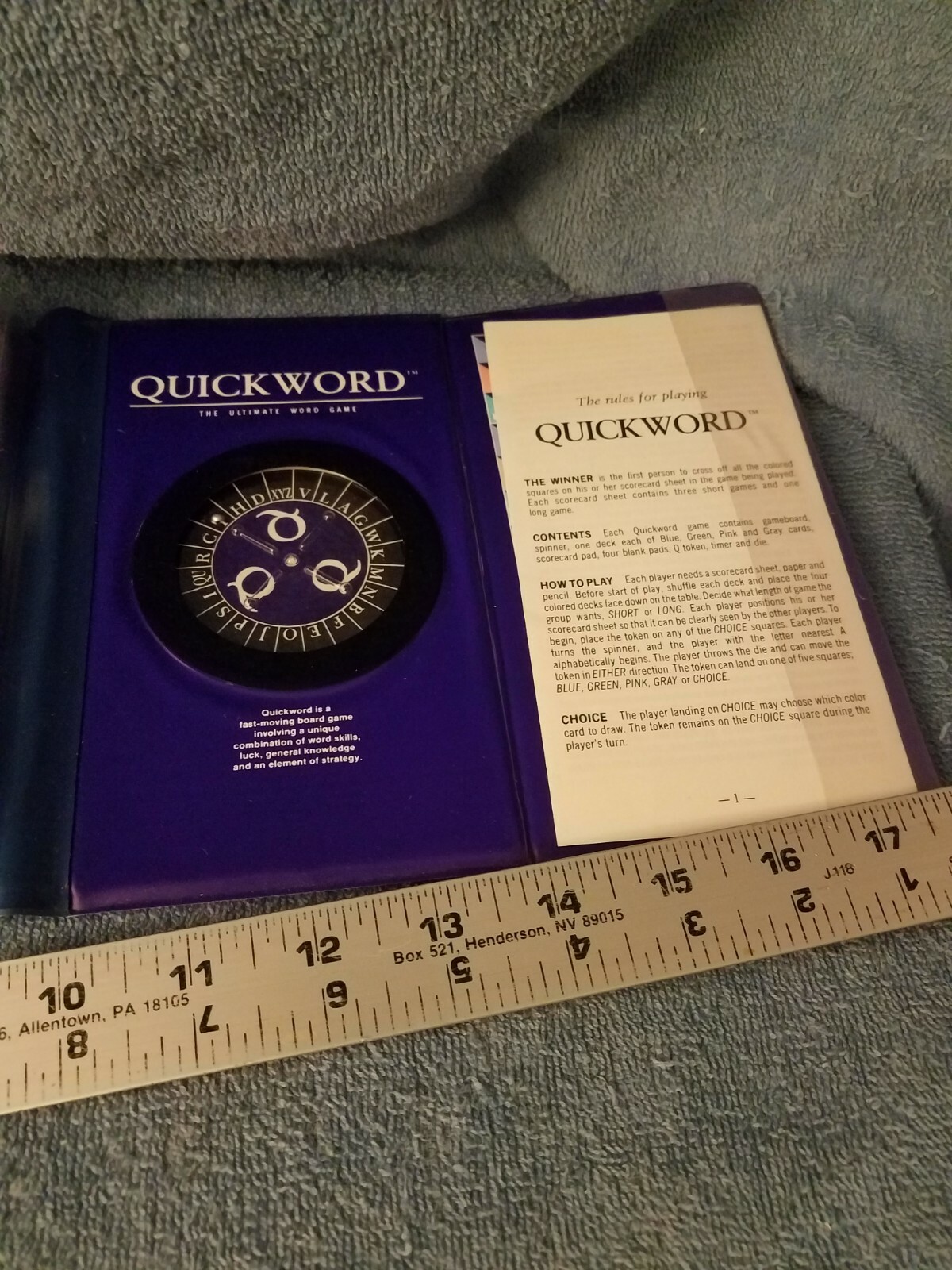 Quickword board game Magnetic travel Edition Ultimate word game Complete