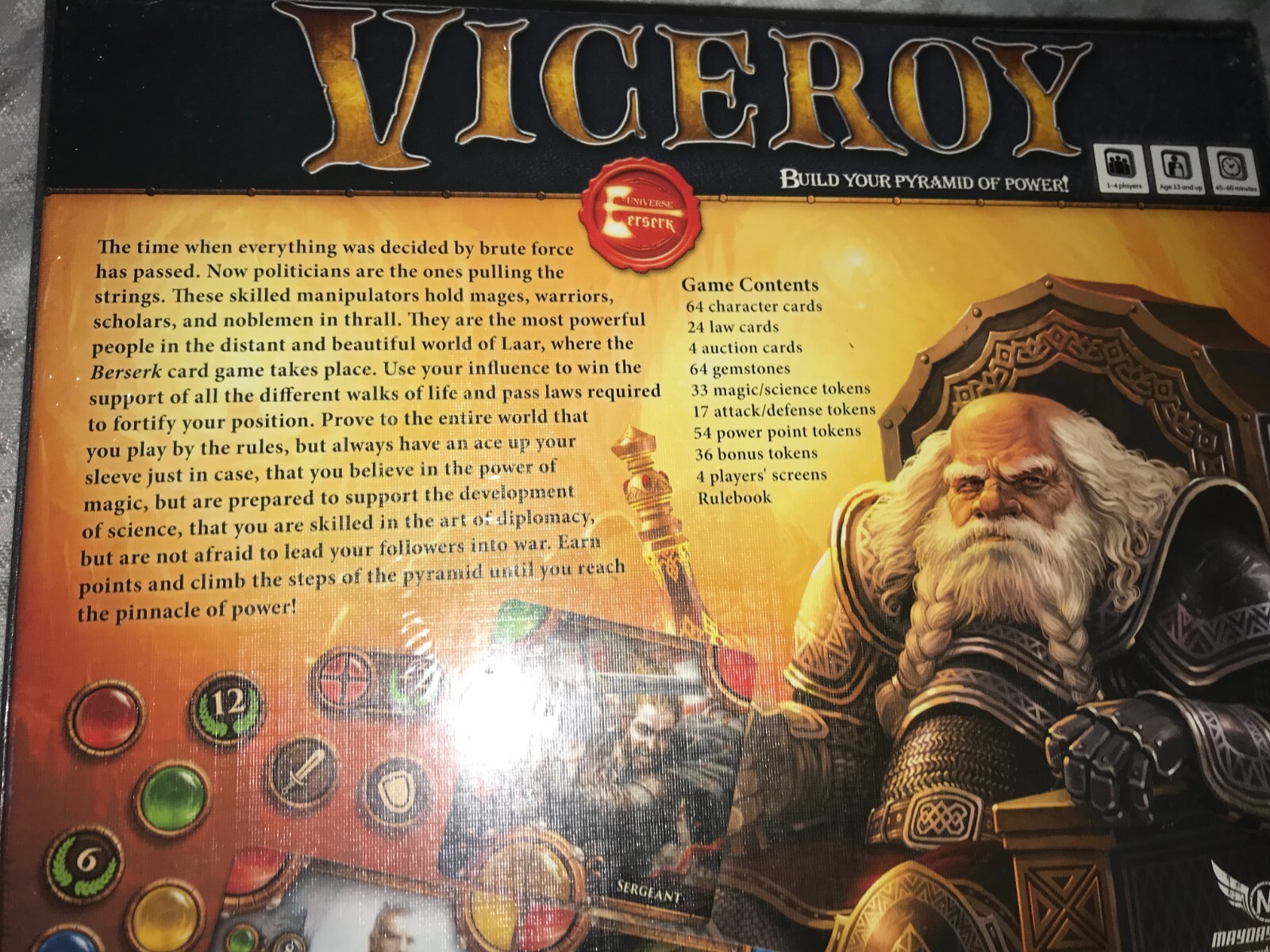 NOS Rare 2015 VICEROY MDG-4224 Mayday HOBBY WORLD Fantasy CARD/BOARD GAME Sealed