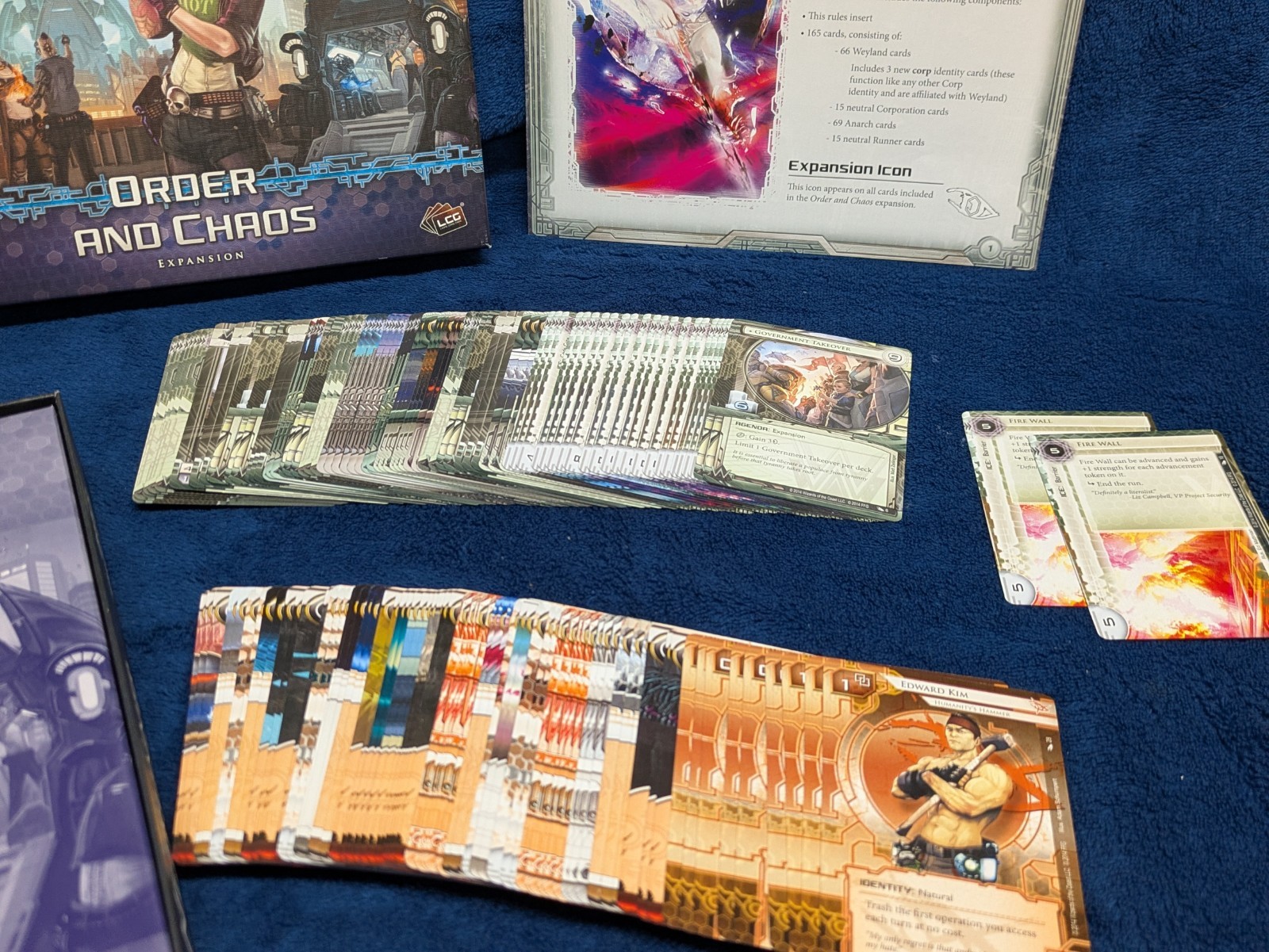 FFG Android Netrunner LCG Order & Chaos Deluxe Expansion in Box -MISSING 1 CARD