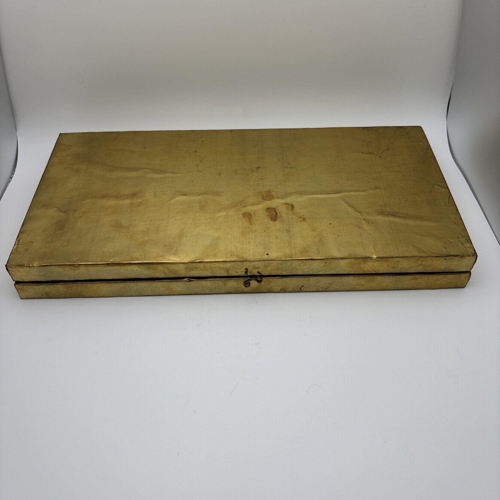 Bagh Chal Tigers & Goats Board Game – Nepal – Handmade Brass Folding Board only