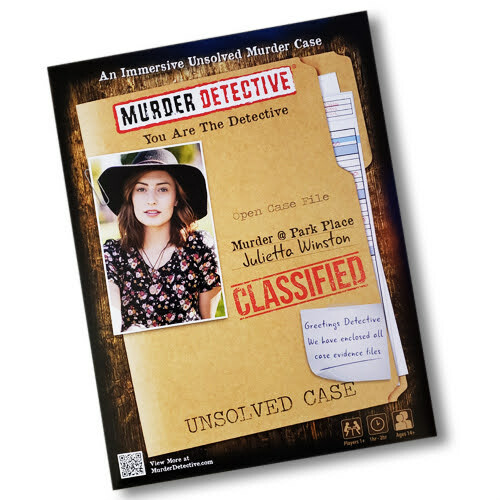 Murder Detective – Murder at Park Place – Cold Case Murder Detective Case Game