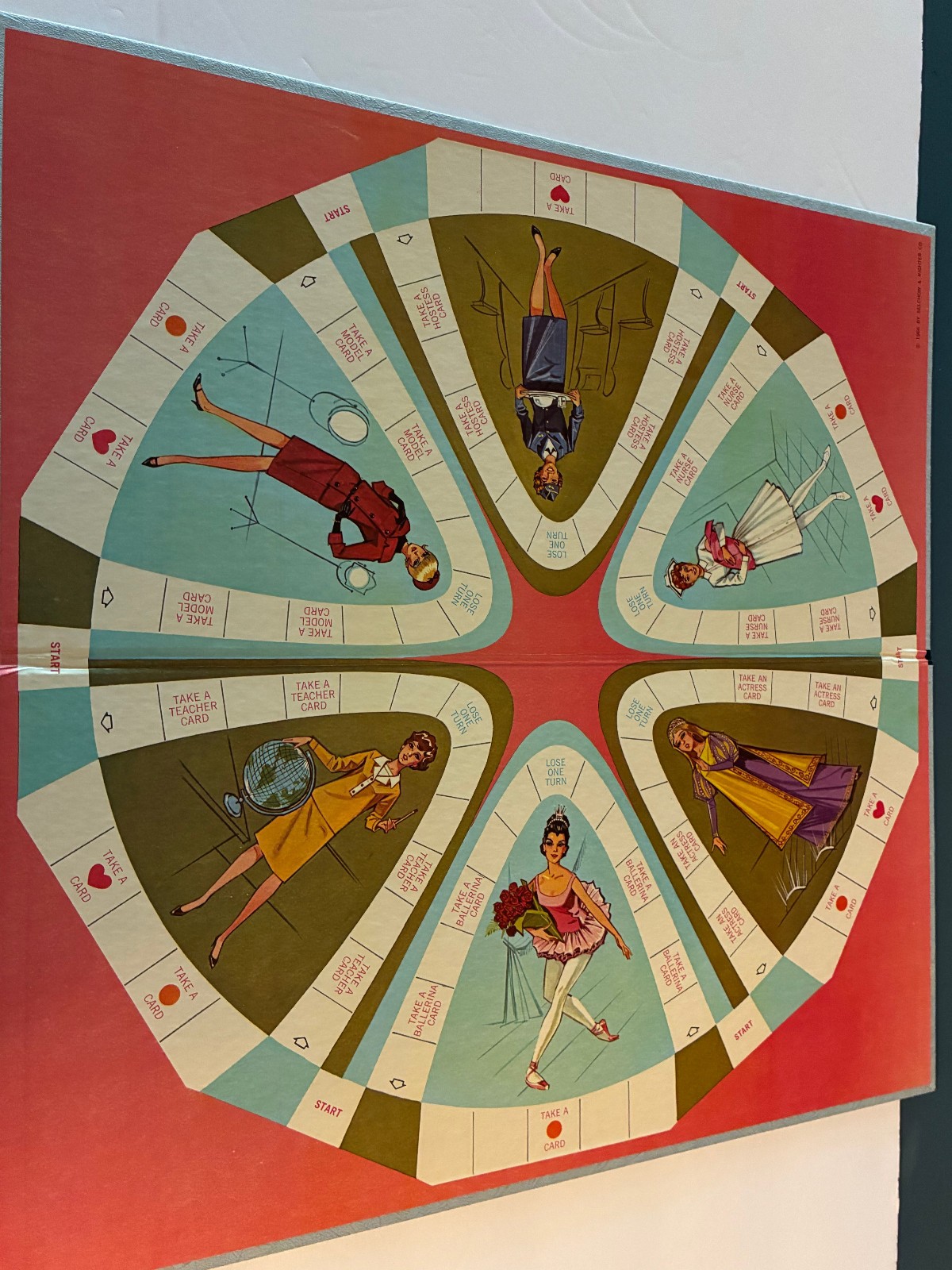 Vtg 1966 What Shall I Be? Career Girls Board Game Complete Selchow Righter