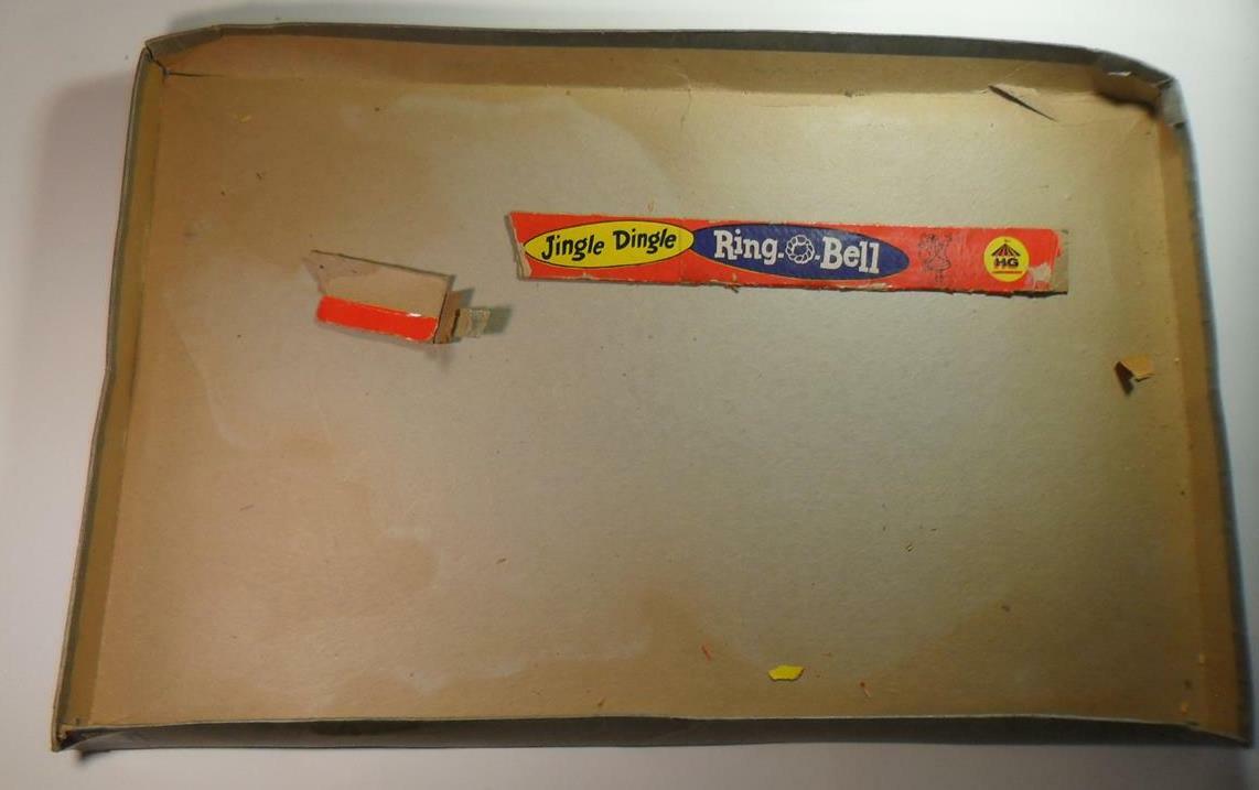 VINTAGE 1955 JINGLE DINGLE RING O BELL RING TOSS HARETT-GILMAR GAME