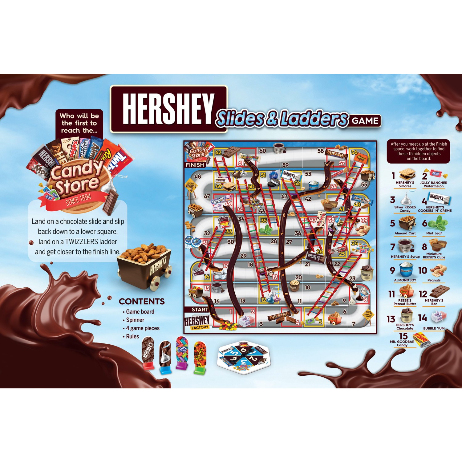MasterPieces – Hershey’s – Slides and Ladders Board Game