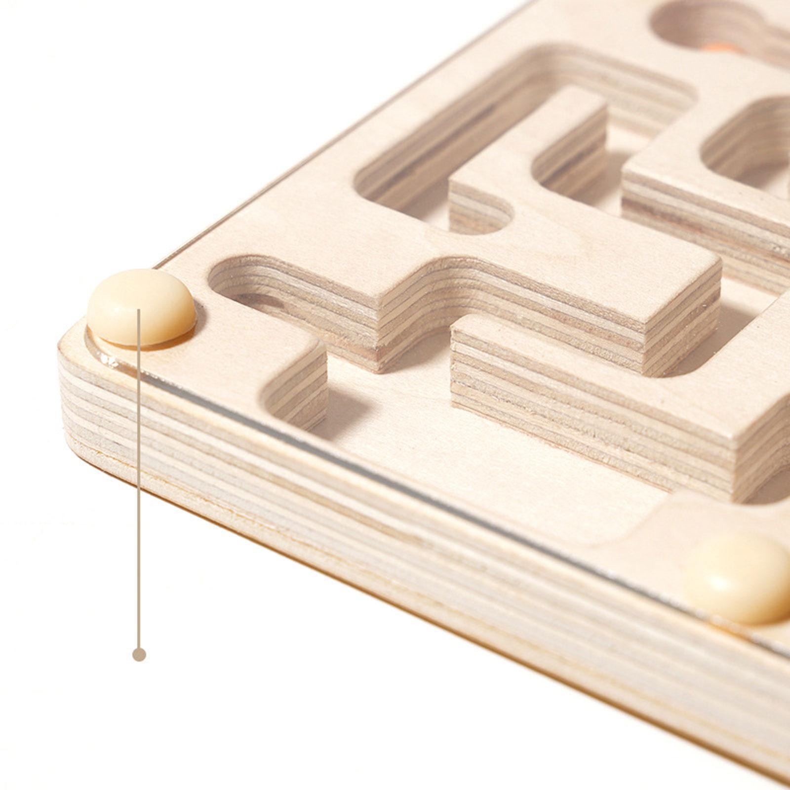 Marble Maze Labyrinth Board Game Preschool Traditional Game Balance Educational