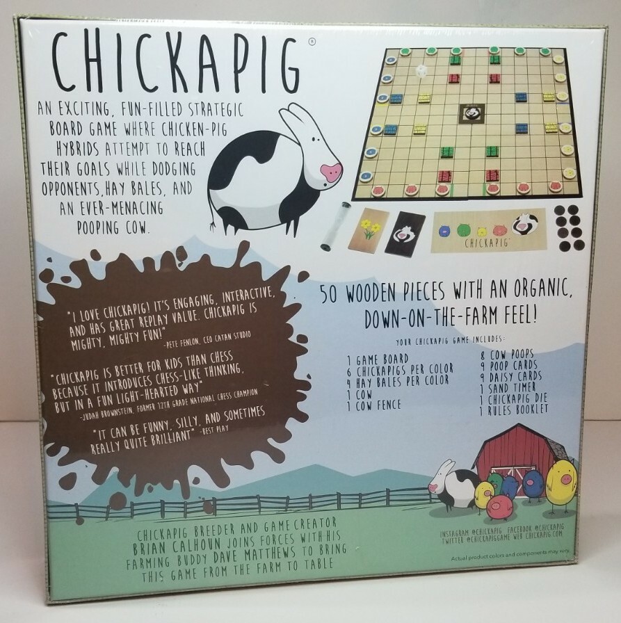 Chickapig Board Game NEW SEALED FREE SHIPPING Family Board Game 8+ 2-4 Player