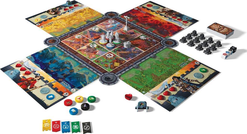 Last Bastion Board Game | Cooperative Medieval Strategy Game | 1-4 Players | 45
