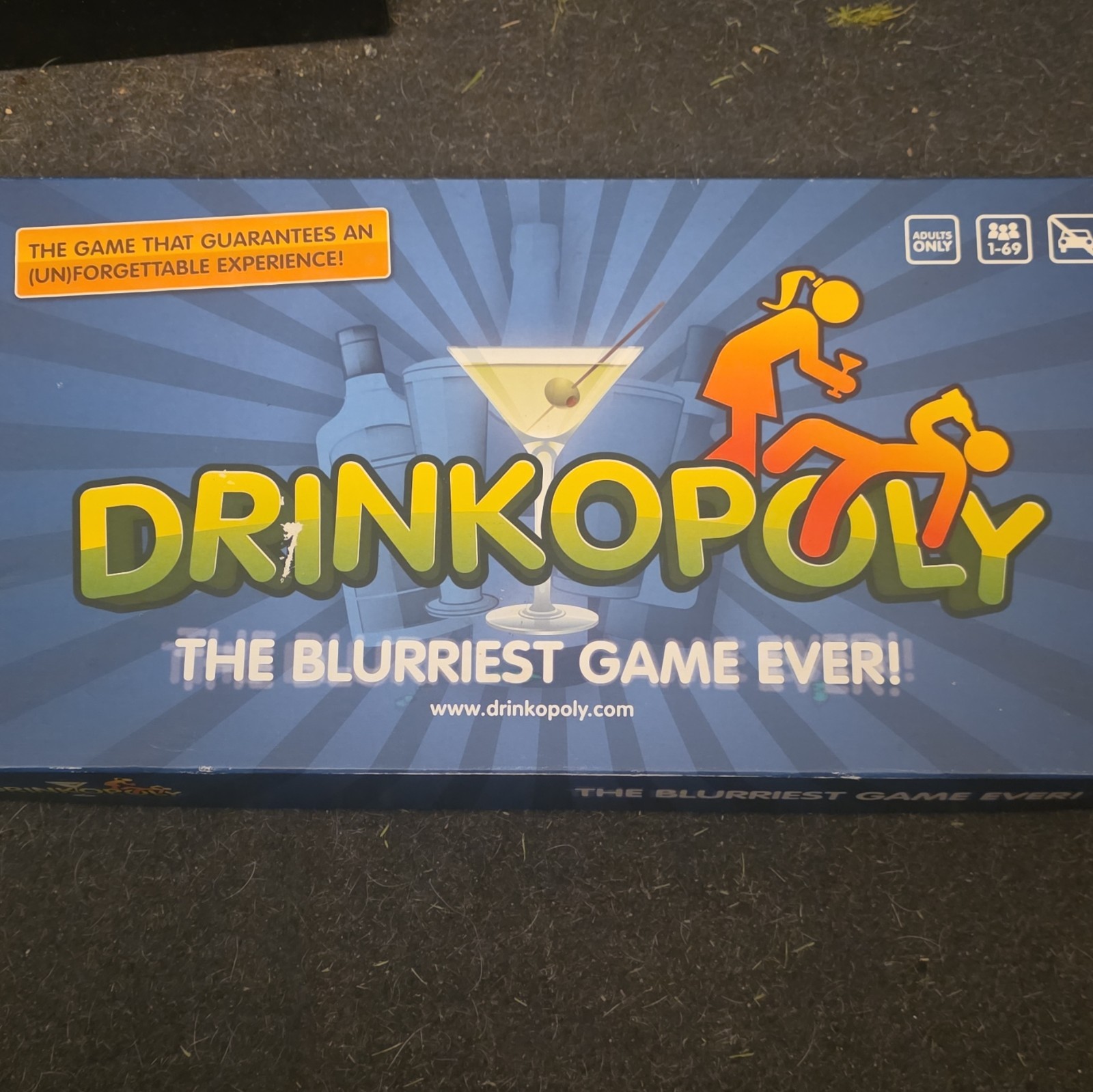 Drinkopoly Adults Only Drinking Board Game Complete 17+ Years 1-69 Players