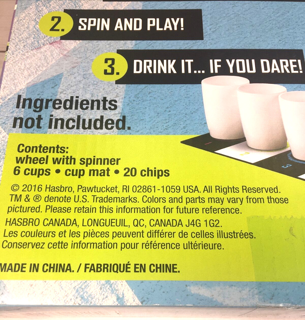POUR TASTE Drinking Drink Up Board Party Game Interactive Hasbro Multi-Player