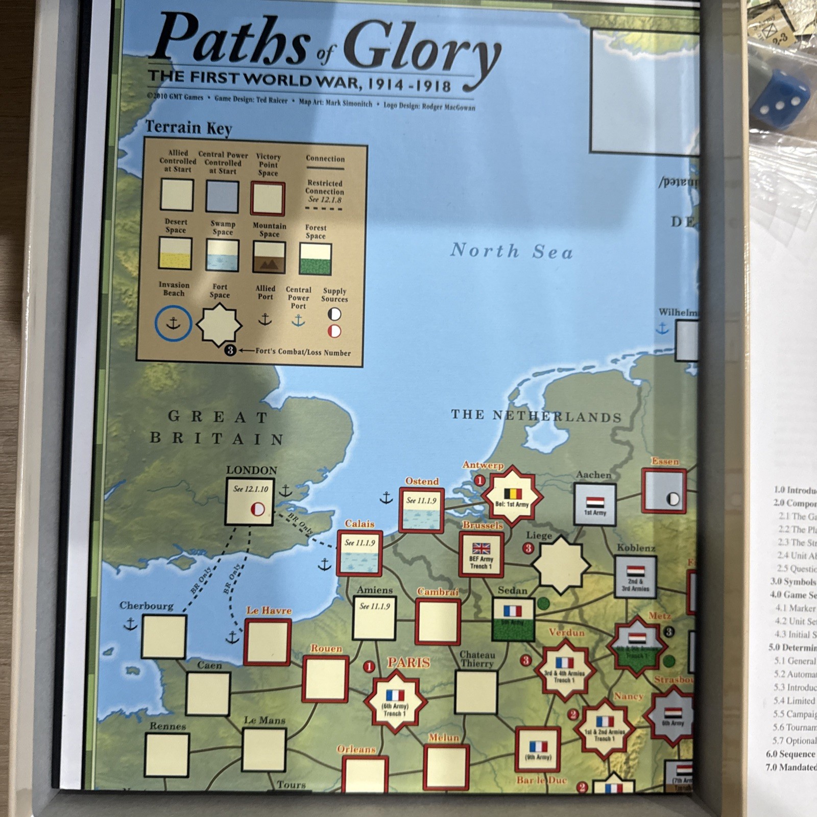 Paths Of Glory The First World War Board Game GMT games