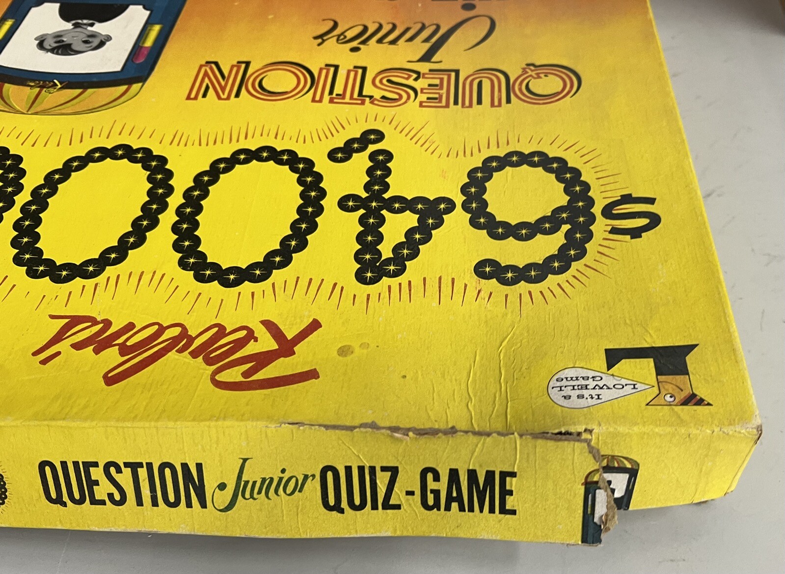 1950’s Revlon’s $64,000 Dollar Question Junior TV Quiz Show Board Game Lowell