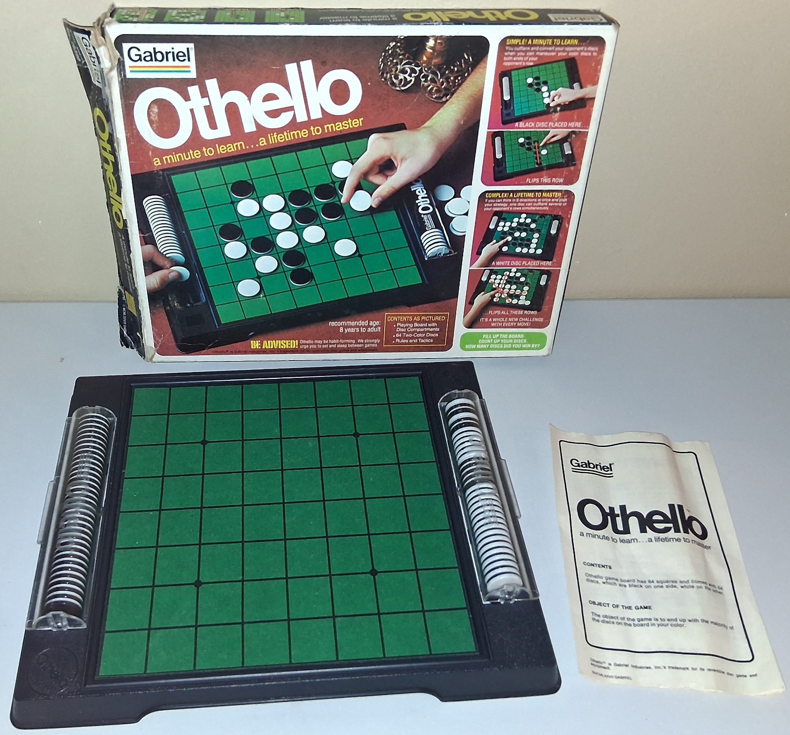 OTHELLO A MINUTE TO LEARN A LIFETIME TO MASTER BOARD GAME GABRIEL