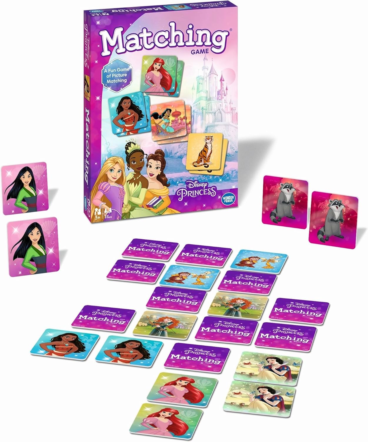 Wonder Forge Disney Princess Matching Game Memory