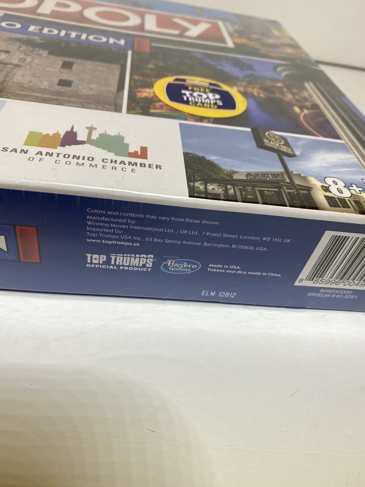 Monopoly San Antonio edition Includes a Free Top Trumps Card Sealed Game Night