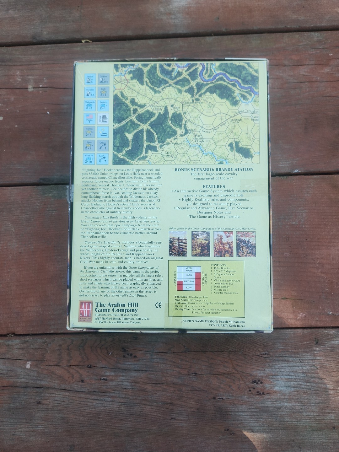 Avalon Hill Games Stonewall’s Last Battle: The Chancellorsville Campaign *NEW*