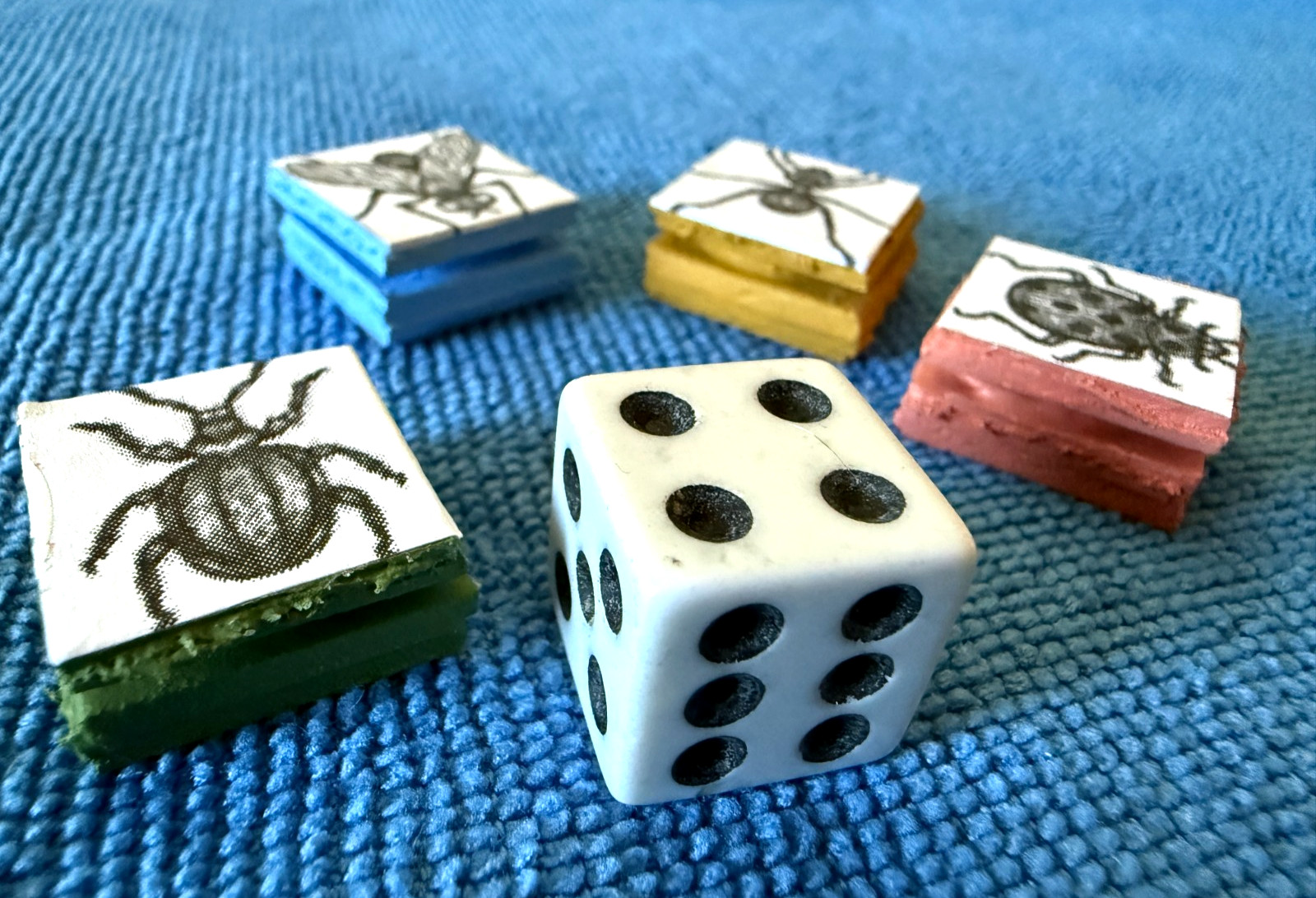 OOP SALAMANDERS (Snakes Chutes) AND LADDERS boardgame WOODEN BOARD game insects