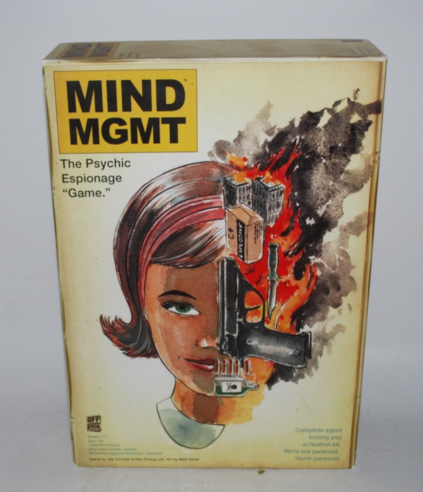 MIND MGMT: The Psychic Espionage Board Game – Off The Page Games – Open Box