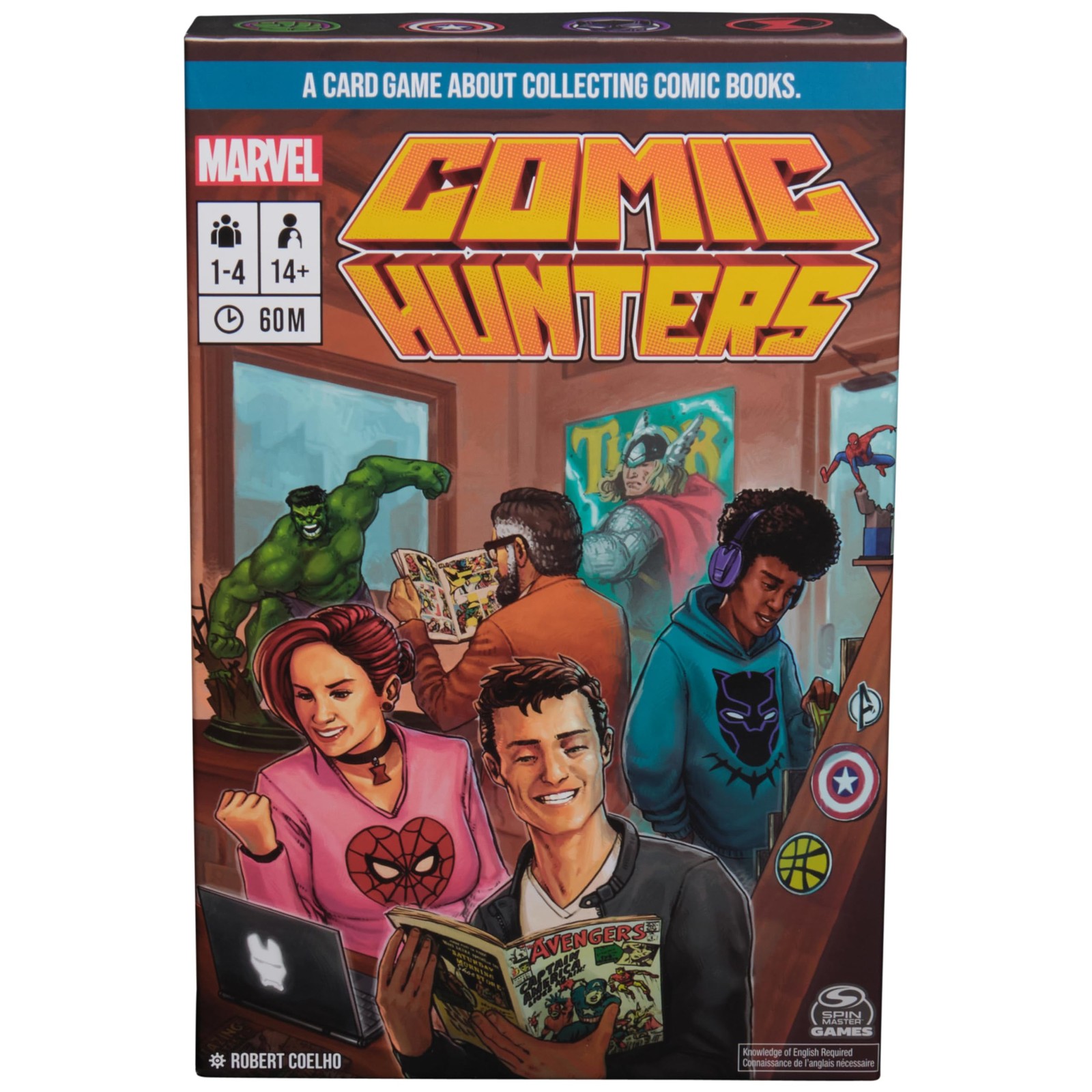 Marvel Comic Hunters Card Game – Strategy for 1-4 Players, Ages 14+