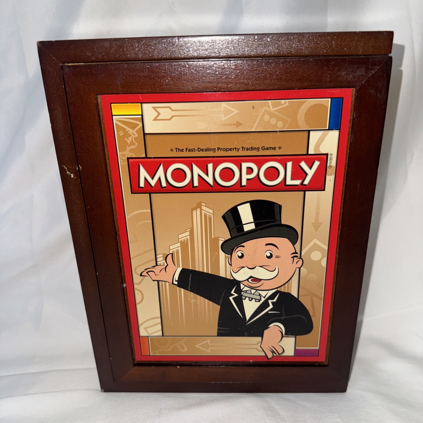 MONOPOLY ~ VINTAGE COLLECTION BOOKSHELF WOODEN BOX 2009 ~ 100% COMPLETE ~ EUC ~