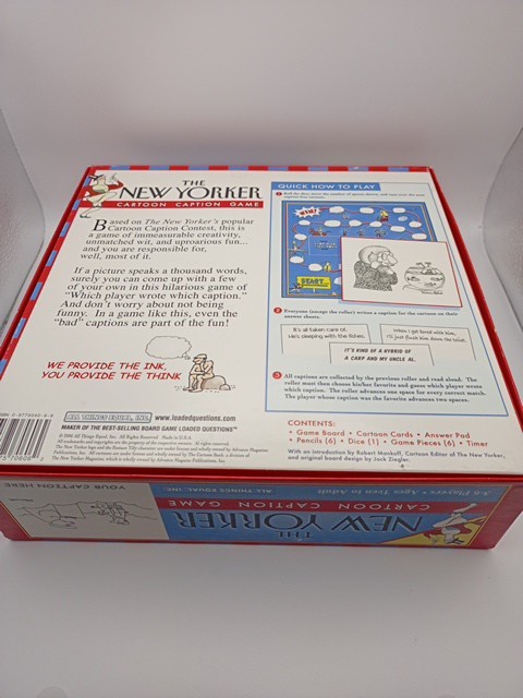 The New Yorker Cartoon Caption Game Teen To Adult 3-6 Players 2006 USA Flaw