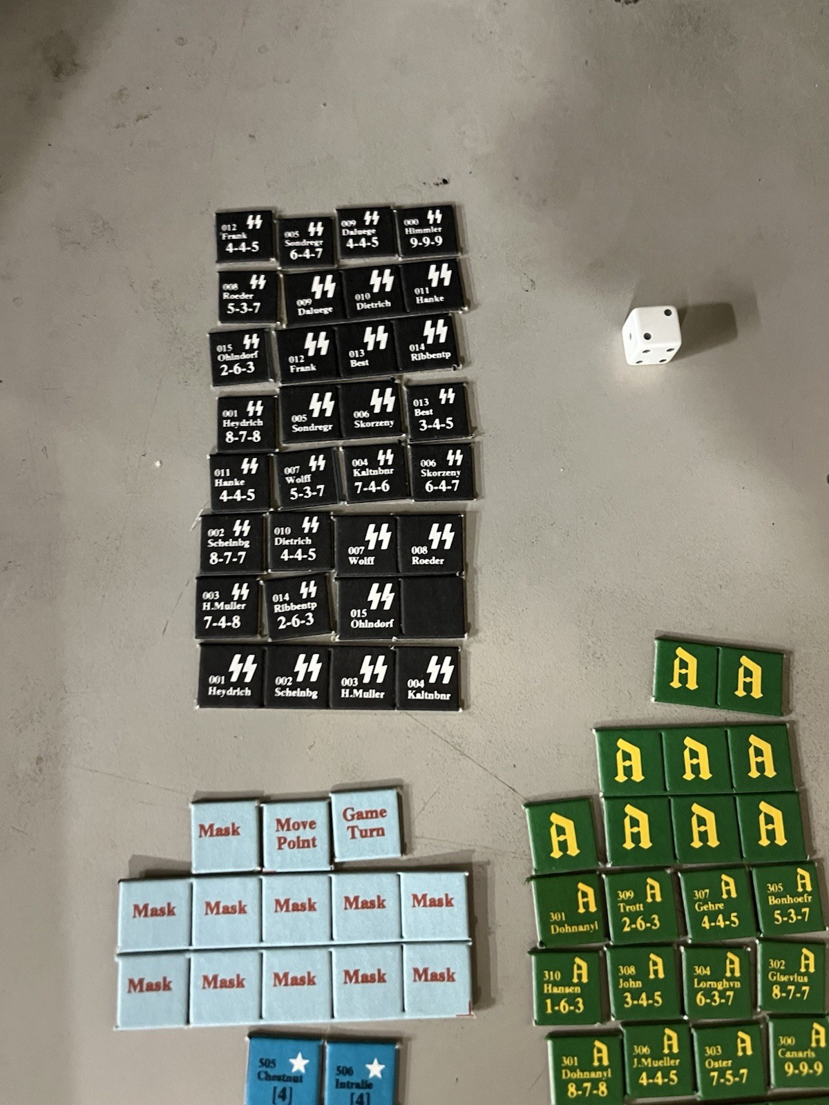 The Plot To Assassinate Hitler Board Game. SPI. Complete. KAS-1030.