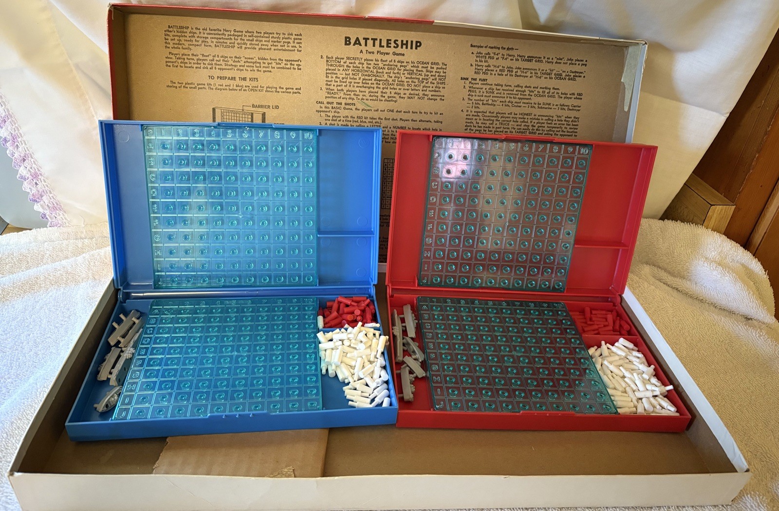 Battleship Game 4730 Milton Bradley 1967