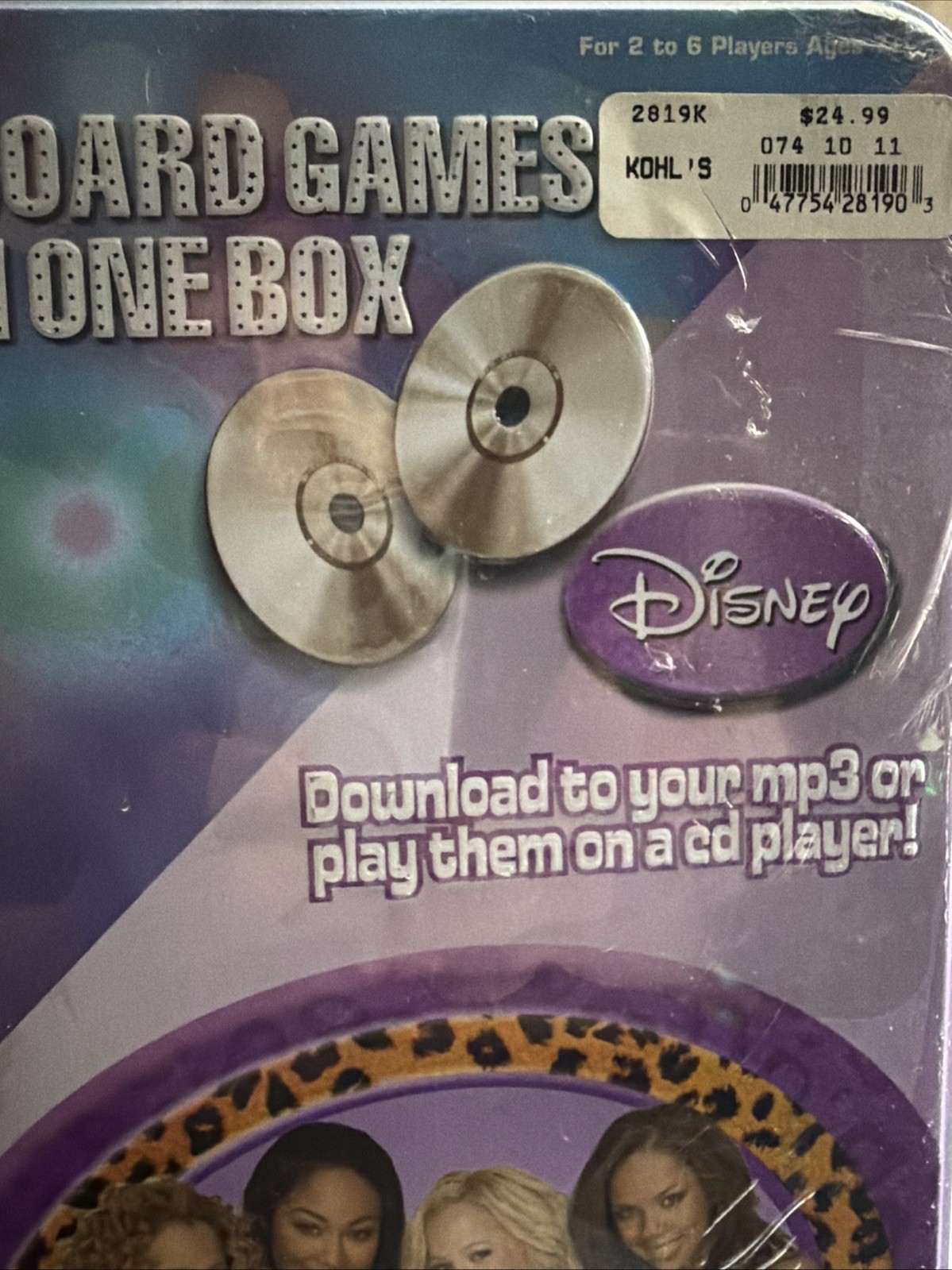 Hannah Montana The Cheetah Girls CD Board Games Disney – 2007 Brand New