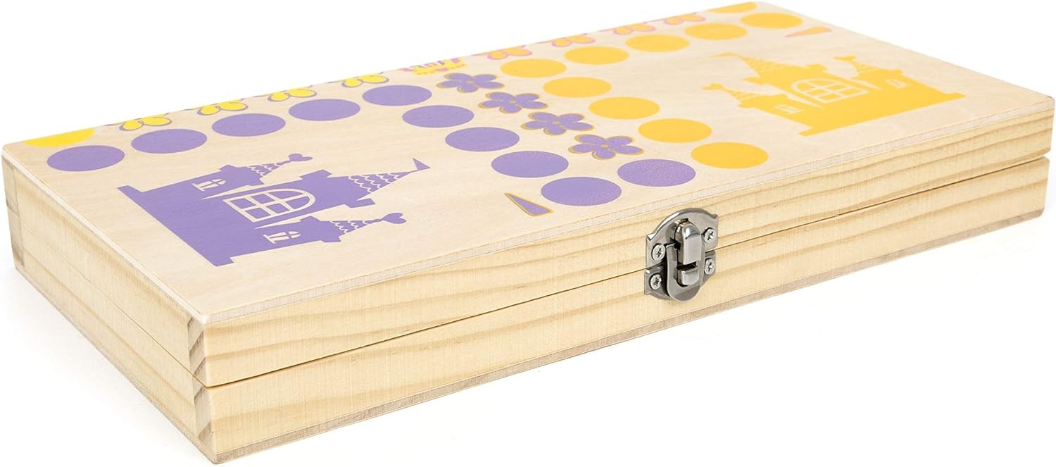 Small Foot 11105 Ludo Princesses, made of FSC 100% certified wood, with practica